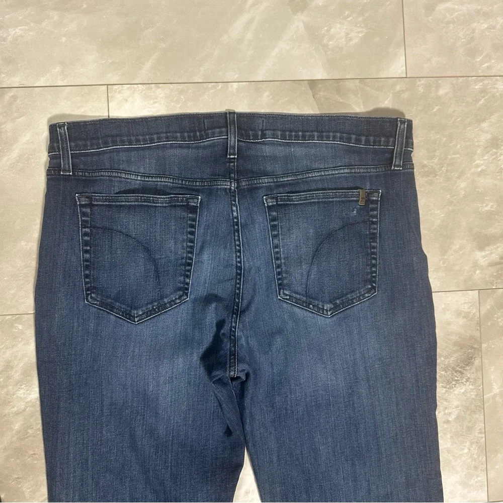 Dark Blue Straight-Leg Jeans Joes Women's Jeans Size 38 Medium Cotton High Rise